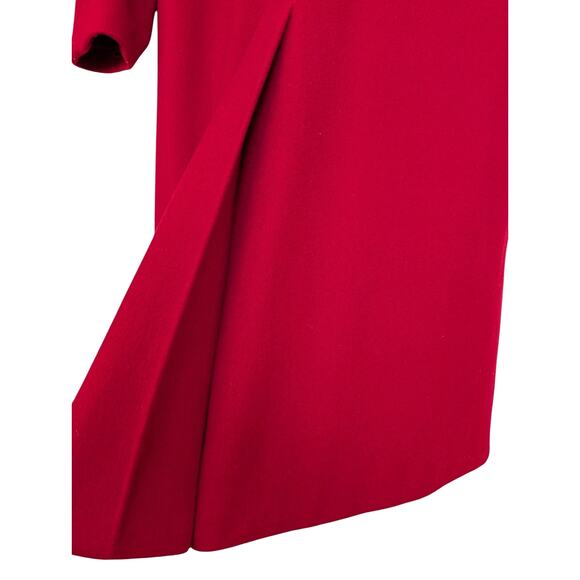 Vintage J.G. Hook Red Double Breasted Wool Coat Union Made Petites - Picture 8 of 12